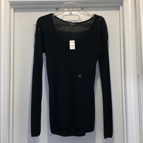 Express sweater with beaded shoulder detail - Picture 3 of 3